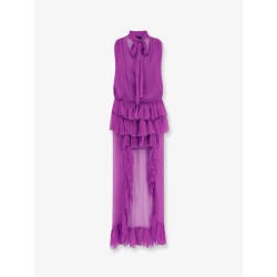 Asymmetric voile dress