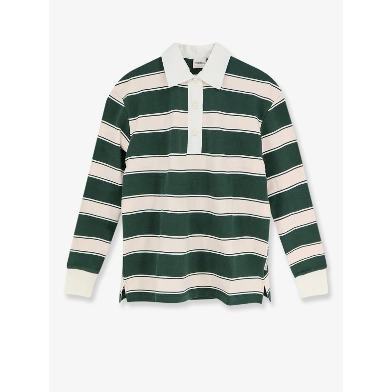 Striped Cotton Rugby Polo Shirt