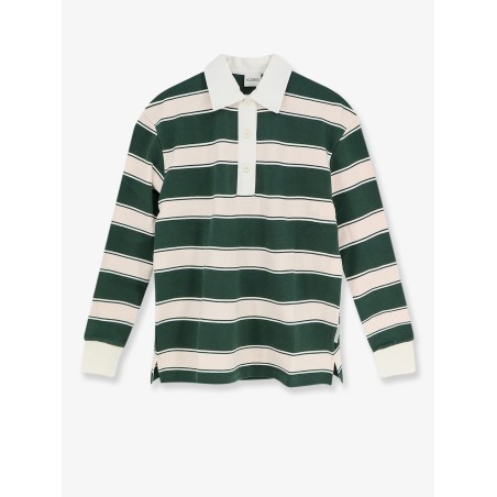 Striped Cotton Rugby Polo Shirt