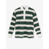 Striped Cotton Rugby Polo Shirt