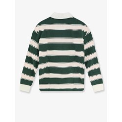 Striped Cotton Rugby Polo Shirt