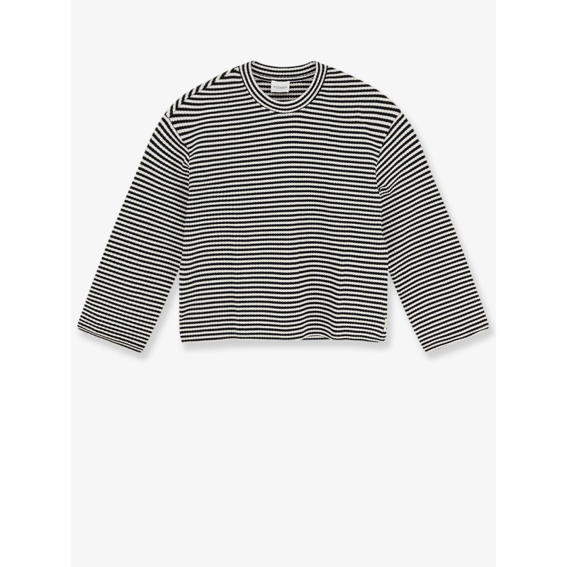 Striped cotton sweater