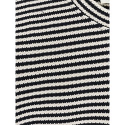 Striped cotton sweater