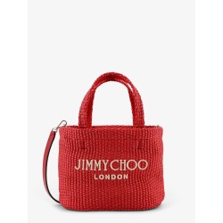 Raffia crossbody bag with embroidered logo on the front
