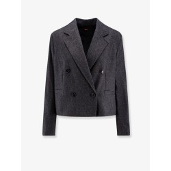 Jafleni double-breasted wool blend blazer