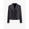 Jafleni double-breasted wool blend blazer
