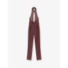 Satin suit with sewuins on the top