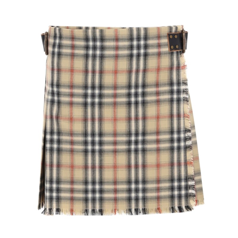 MINIGONNA KILT IN LANA CHECK