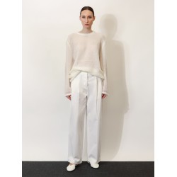 Relaxed cotton trousers