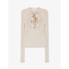 Ribbed cotton blend sweater