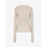 Ribbed cotton blend sweater