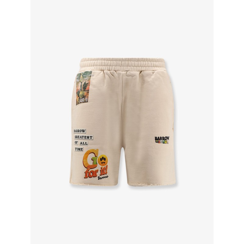 Cotton shorts with iconic print