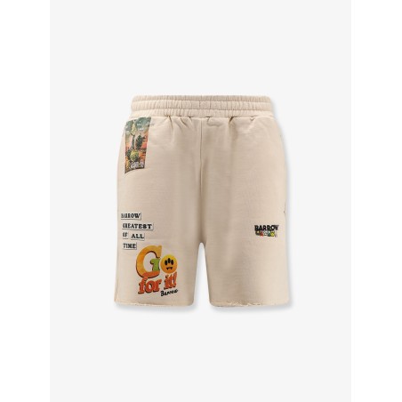 Cotton shorts with iconic print