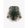 Berry Garden cotton shorts with floral print