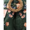 Berry Garden cotton shorts with floral print