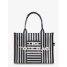 The Large Tote canvas handbag with front embroidered logo
