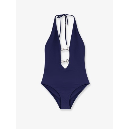 One-piece swimsuit with Horsebit details