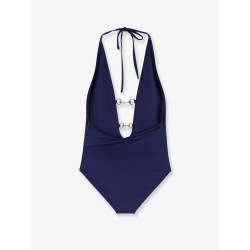 One-piece swimsuit with Horsebit details