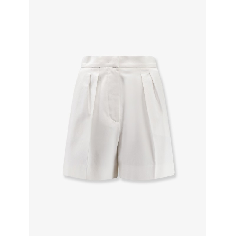 Tabacco stretch cotton shorts