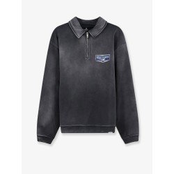 Cotton sweatshirt with front logo print