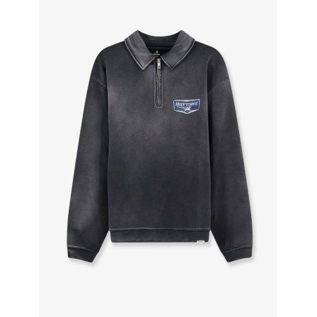 Cotton sweatshirt with front logo print