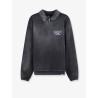 Cotton sweatshirt with front logo print