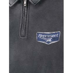 Cotton sweatshirt with front logo print