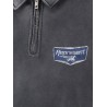 Cotton sweatshirt with front logo print