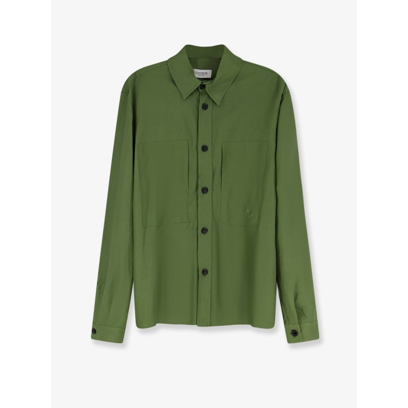 Viscose and linen shirt