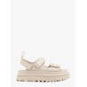 Rubber sandals with embossed logo