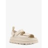 Rubber sandals with embossed logo