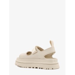 Rubber sandals with embossed logo