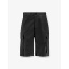 Cotton blend cargo bermuda shorts