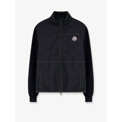 Nylon jacket with cotton inserts