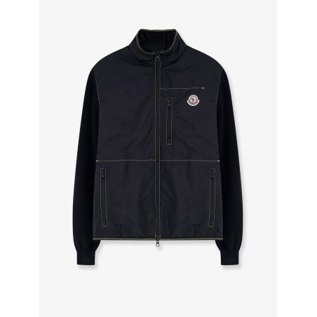 Nylon jacket with cotton inserts