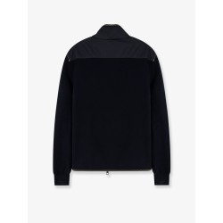 Nylon jacket with cotton inserts