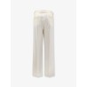 Stretch cotton trousers