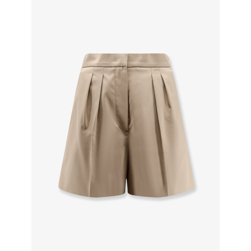 Tabacco stretch cotton shorts