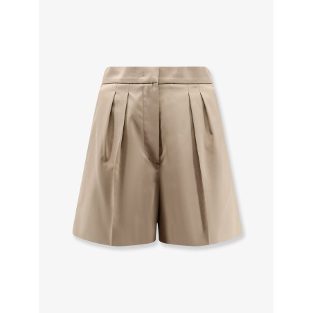 Tabacco stretch cotton shorts