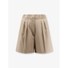 Tabacco stretch cotton shorts
