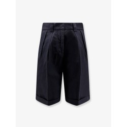 Cotton and linen shorts