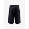 Cotton and linen shorts