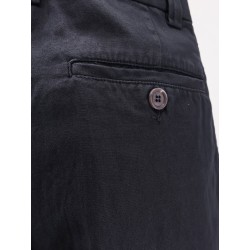 Cotton and linen shorts