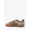 WB Gazelle Snake leather sneakers with python print