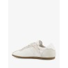 Leather and suede sneakers with engraved logo on the tongue