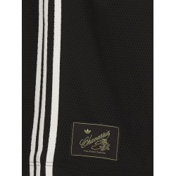 Recycled nylon Bermuda shorts with printed logo on the front