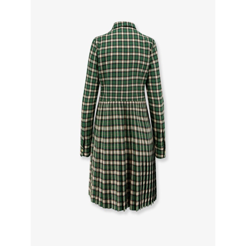 Tartan wool mini dress