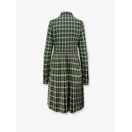 Tartan wool mini dress