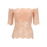 TOP IN PIZZO CON PAILLETTES