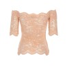 TOP IN PIZZO CON PAILLETTES